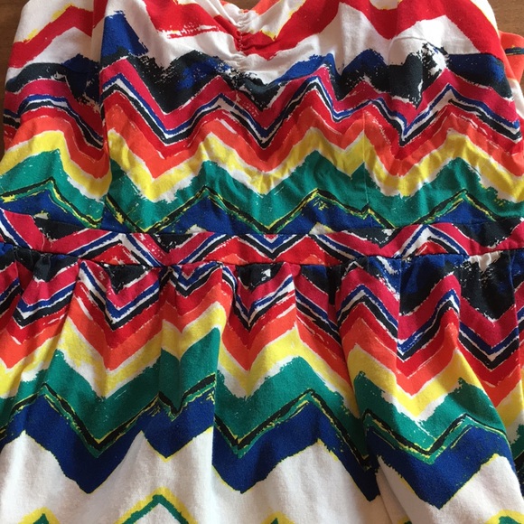 Modcloth Rainbow Brite zig-zag cotton sundress retro mod bright and colorful 🌈 - Picture 12 of 13